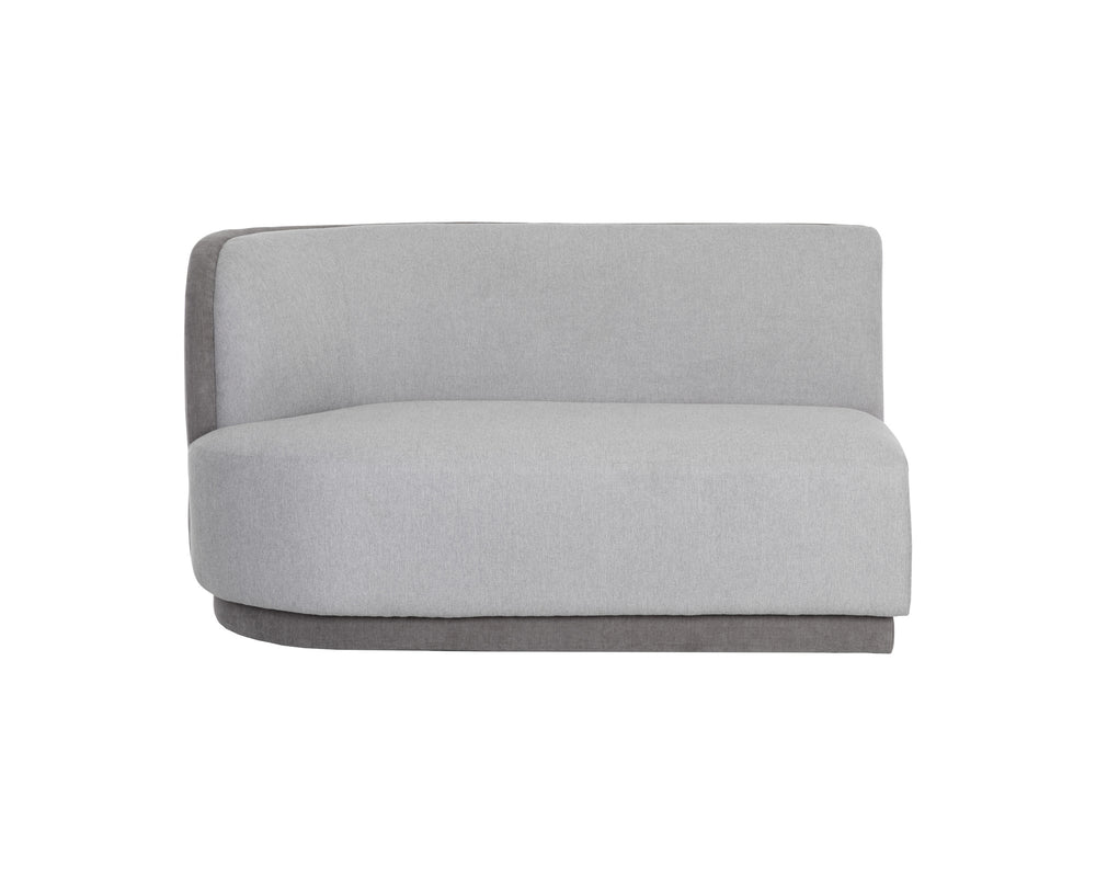 JACLYN MODULAR - LEFT ARMCHAIR - EGYPT LIGHT GREY / DANNY MEDIUM GREY