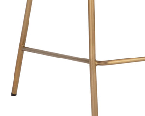 BRINLEY COUNTER STOOL - GOLD - NIGHTFALL BLACK / CHACHA GREY