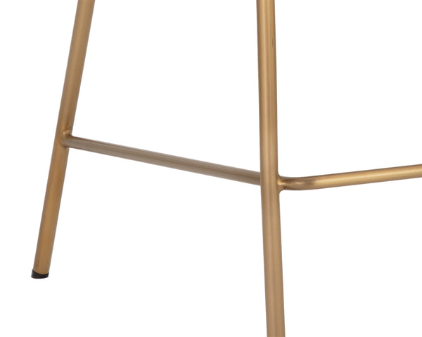 BRINLEY COUNTER STOOL - GOLD - NIGHTFALL BLACK / CHACHA GREY