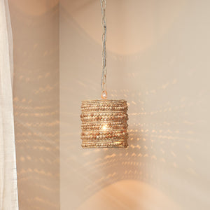Strand Wood Beaded 1-Light Pendant