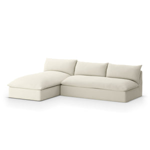 Grant Outdoor 2 Pc Sectional In Faye Cream