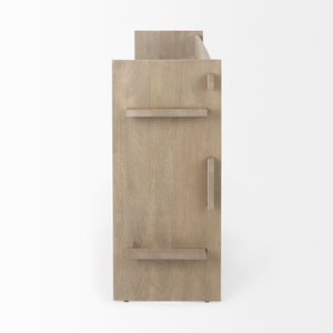 Aida Light Gray Wood Console Table