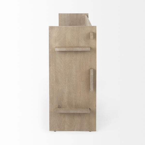Aida Light Gray Wood Console Table