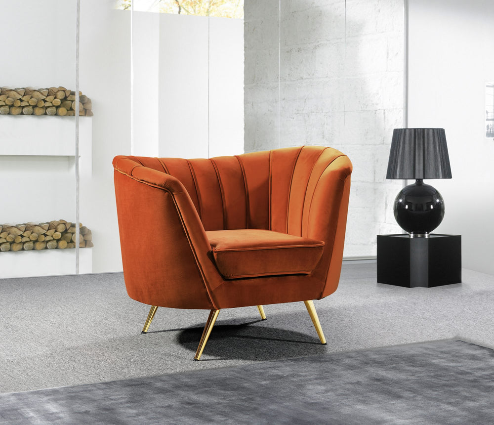 Josefina Chair In Cognac Velvet