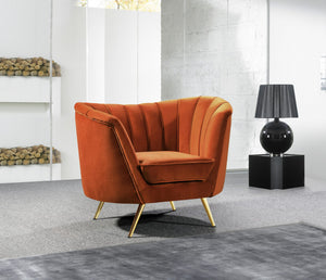 Josefina Chair In Cognac Velvet