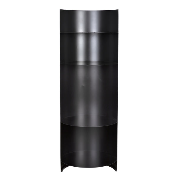 Fassbender Industrial Steel Bookcase Trio in Matte Black
