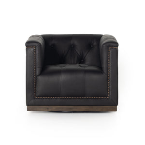 Maxx Swivel Chair In Heirloom Black