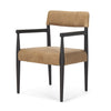 Toni Dark Brown Wood w/ Chestnut Leather Dining Chair