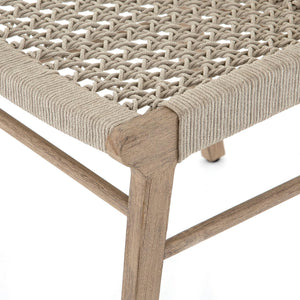 Delmar Outdoor Dining Chair to Washed Brown