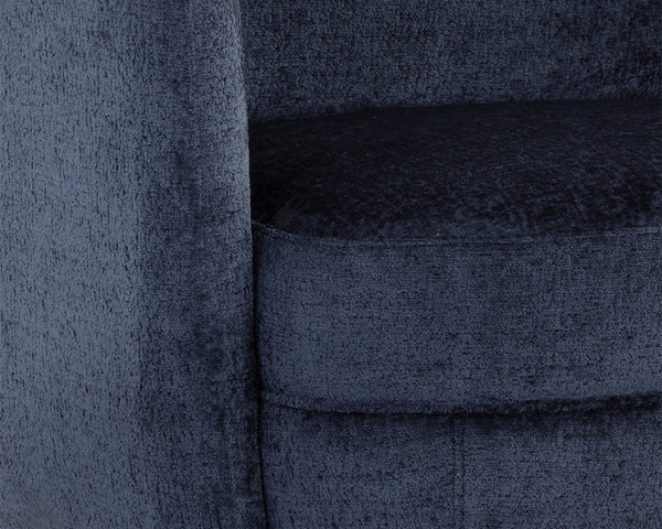 GILLEY SWIVEL LOUNGE CHAIR - BERGEN NAVY