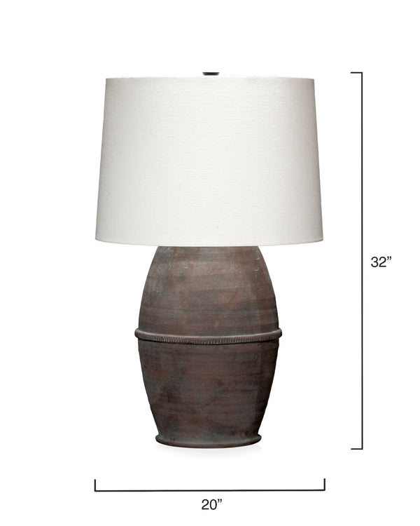 Antiquity Ceramic Table Lamp with Linen Shade