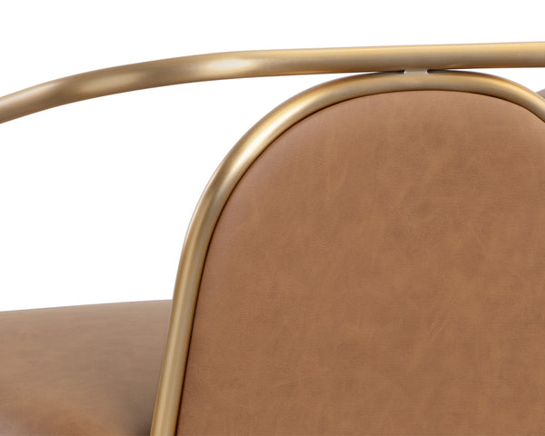 CICERO LOUNGE CHAIR - MILLIKEN COGNAC