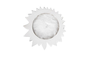 Dahlia Flower Wall Art, Gel Coat White