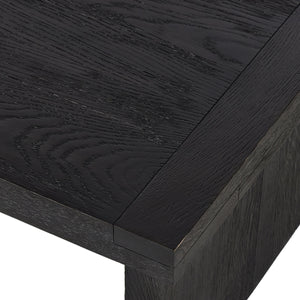 Warby Coffee Table in Worn Black Oak