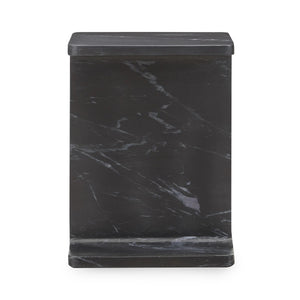 Delaney Marble Rectangle Accent Table - Onyx