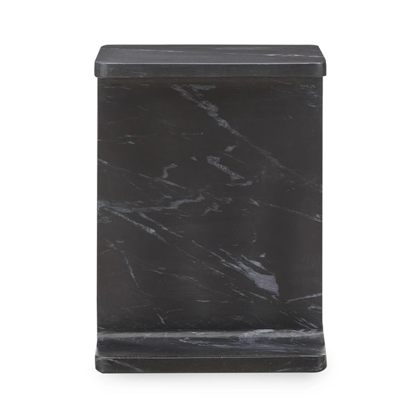 Delaney Marble Rectangle Accent Table - Onyx