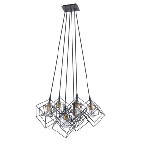 Artistry AC11119 Chandelier in Matte Black & Harvest Brass