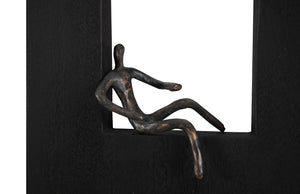 Atlas Wall Decor, Rectangle, Black