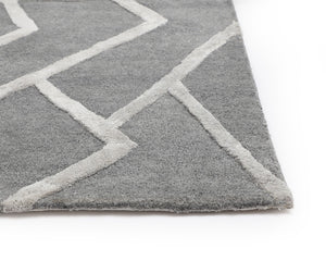 ZIZI HAND-TUFTED RUG - GREY - 9' X 12'