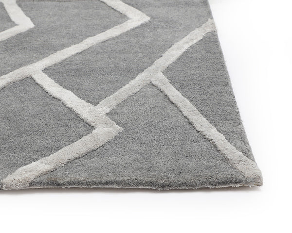 ZIZI HAND-TUFTED RUG - GREY - 9' X 12'