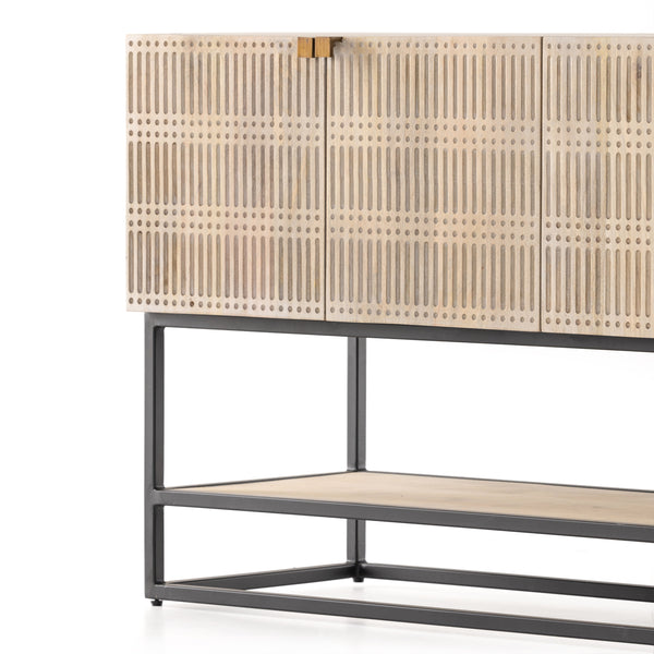 Kelby Small Media Console In Light Wash