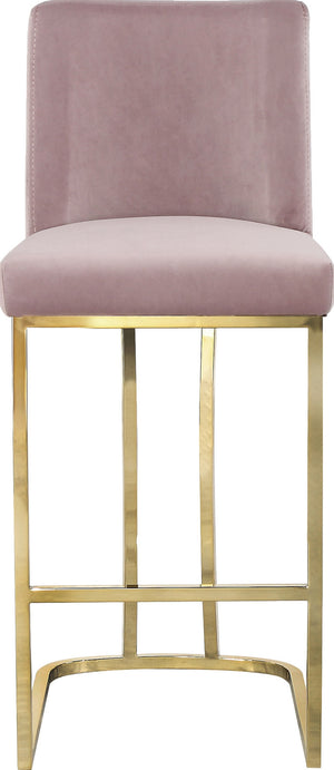 Rick Stool In Pink Velvet