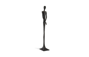 Skinny Male Sculpture, Liquid Silver