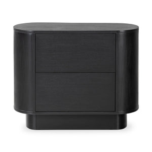 Paden Nightstand - Aged Black Acacia