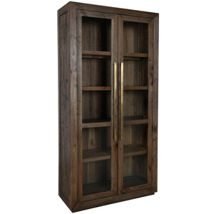 Bradley Solid Wood Tall Cabinet in Landmark Brown