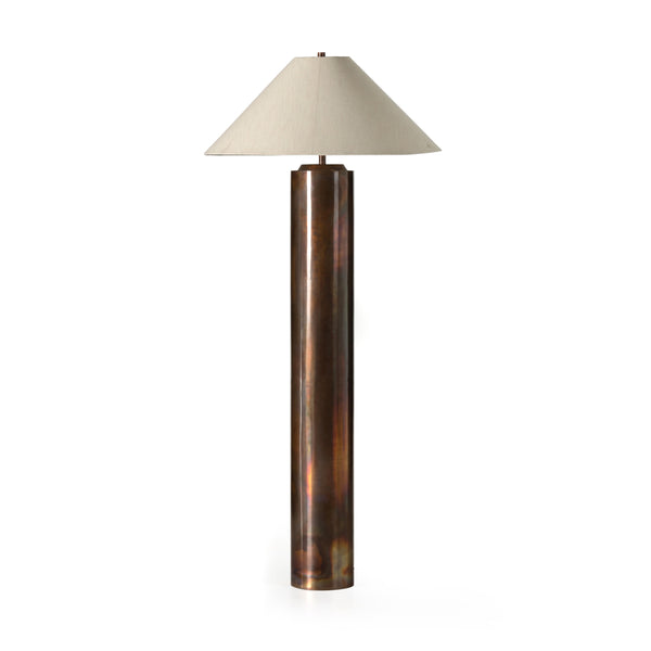 Seaton Floor Lamp In Iridescent Acid Wash