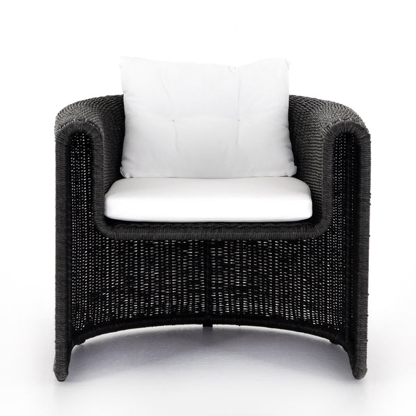 Tucson Woven Outdoor Chair In Coal