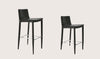 Tiffany counter stool brown bonded leather