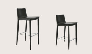 Tiffany counter stool brown bonded leather