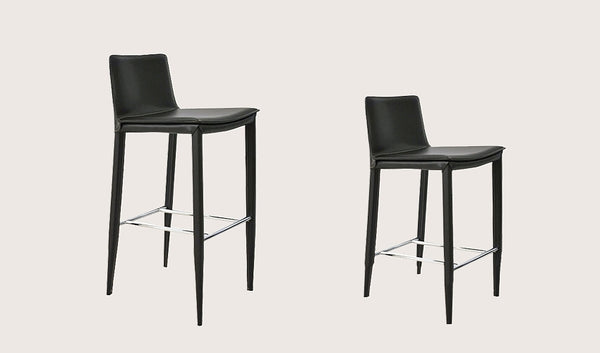 Tiffany counter stool brown bonded leather