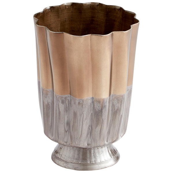 Twin Tones Vase in Black and Bronze