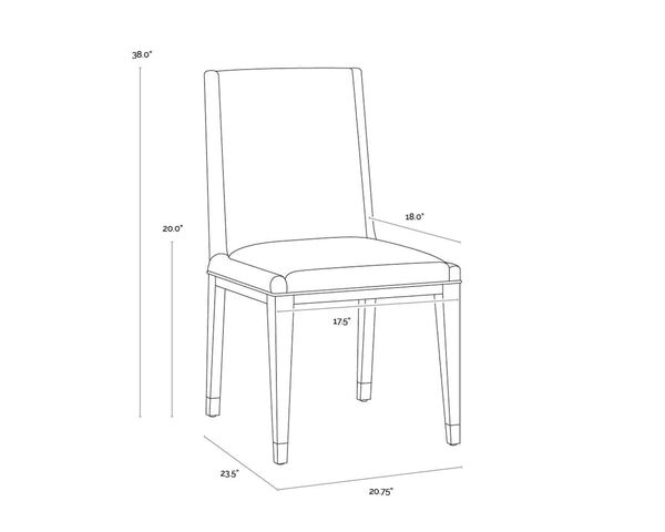 KALLA DINING CHAIR - MONUMENT OATMEAL