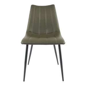 Moe's Alibi Dining Chair Set of 2 in Dark Green