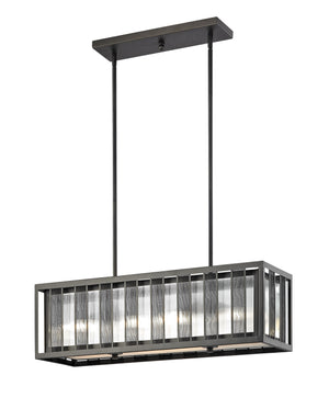 Meridional 4 Light Island/Billiard in Bronze Finish