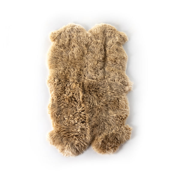 Lalo Lambskin Rug In Beige Lambskin In 3.25X6