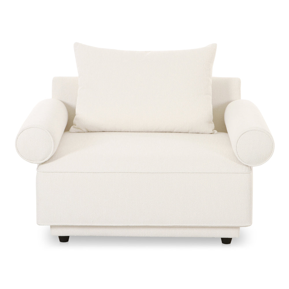 Moe's Rosello Armchair in White Texture