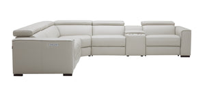 Killian Motion Sectional in Silver Grey