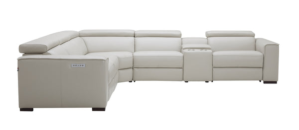 Killian Motion Sectional in Silver Grey