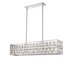 Dealey 7 Light Chandelier in Chrome Finish