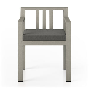 Monterey Outdoor Dining Armchair In Grey