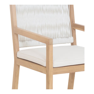 Moe's Luce Outdoor Dining Chair in Natural Teak
