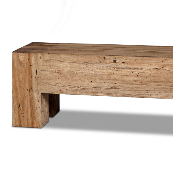 Abaso Accent Bench in Rustic Wormwood Oak