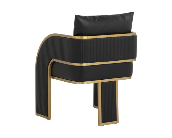 BAZ DINING ARMCHAIR - NAPA BLACK