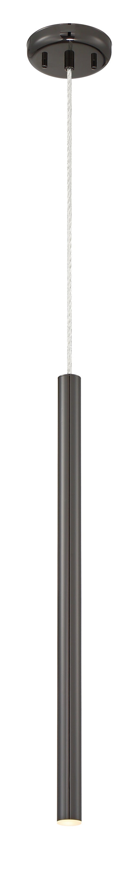 Forest 1 Light Mini Pendant in Pearl Black Finish