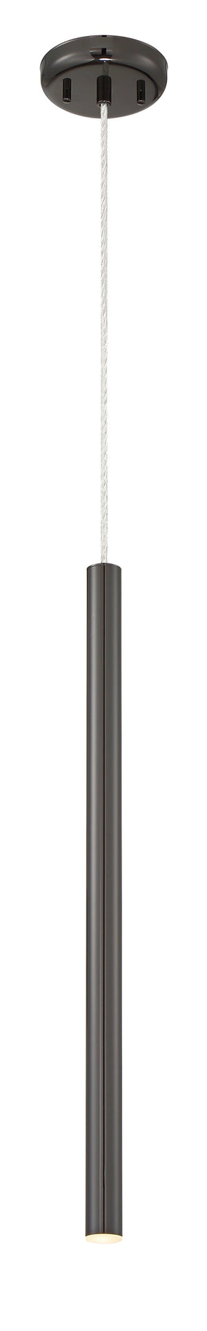 Forest 1 Light Mini Pendant in Pearl Black Finish