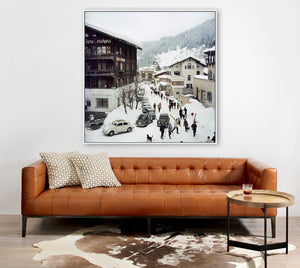 Klosters (24" X 24") In Slim Aarons's Showcase In Photography Art